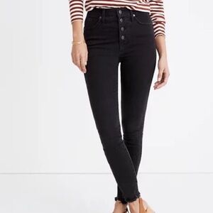 Madewell 10” High-Rise Skinny Jeans - Black